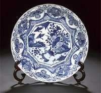 Wanli A blue and white Kraak porcelain charger